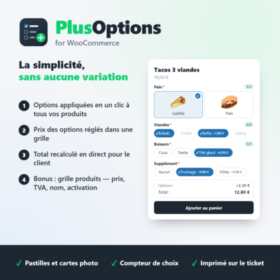 Module : PlusOptions pour WooCommerce
